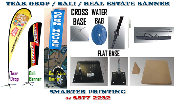 Tear Drop Banner, Bali Banner, Real Estate Banner - Smarter Printing